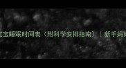 10个月宝宝睡眠时间表附科学安排指南新手妈妈必看