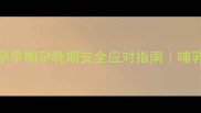 孕妇晕车药禁忌孕早期孕晚期安全应对指南哺乳期用药避坑全攻略