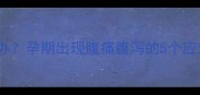 孕妇吃橘子肚子疼怎么办孕期出现腹痛腹泻的5个应对方法及饮食禁忌指南