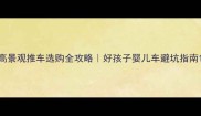 高景观推车选购全攻略好孩子婴儿车避坑指南