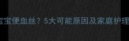 八个月宝宝便血丝5大可能原因及家庭护理全攻略