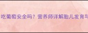 孕期四个月吃葡萄安全吗营养师详解胎儿发育与食用建议