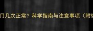 产后夫妻一个月几次正常科学指南与注意事项附恢复时间表