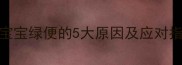 新手爸妈必看2个月宝宝绿便的5大原因及应对指南附护理全攻略