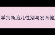 孕期特征观察指南科学判断胎儿性别与发育健康附权威医学解读
