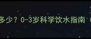 婴儿最佳饮水温度是多少0-3岁科学饮水指南附冲泡储存全攻略