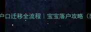 最新政策新生儿户口迁移全流程宝宝落户攻略附官方文件截图