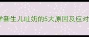 小孩吐奶怎么办科学新生儿吐奶的5大原因及应对措施附护理指南