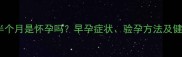 月经推迟半个月是怀孕吗早孕症状验孕方法及健康应对全