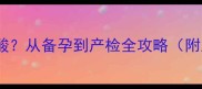 怀孕几周开始吃叶酸从备孕到产检全攻略附正确服用时间表