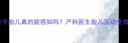 孕期摸肚子胎儿真的能感知吗产科医生胎儿互动全攻略