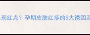 孕五个月肚子出现红点孕期皮肤红疹的5大诱因及科学应对指南