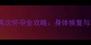 顺产九个月后再次怀孕全攻略身体恢复与科学备孕指南