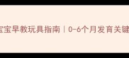 3个月宝宝早教玩具指南0-6个月发育关键期必看