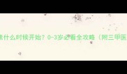 宝宝查微量元素什么时候开始0-3岁必看全攻略附三甲医院专家建议
