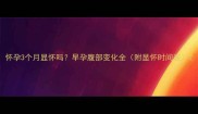 怀孕3个月显怀吗早孕腹部变化全附显怀时间表