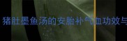 孕期女性必看猪肚墨鱼汤的安胎补气血功效与科学食用指南