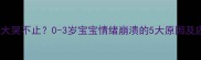 婴儿突然大哭不止0-3岁宝宝情绪崩溃的5大原因及应对指南