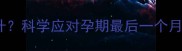 怀孕28周后体重飙升科学应对孕期最后一个月增重及营养方案全