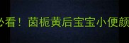 新手妈妈必看茵栀黄后宝宝小便颜色变化全