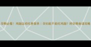 孕期必看鸡翅这样吃更营养孕妇能不能吃鸡翅附孕期食谱攻略