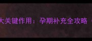 叶酸对胎儿发育的5大关键作用孕期补充全攻略附科学摄入指南