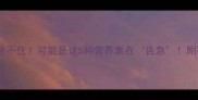 孩子总坐不住可能是这5种营养素在告急附改善攻略