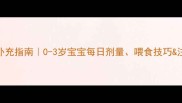维生素D科学补充指南0-3岁宝宝每日剂量喂食技巧注意事项全