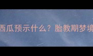 孕妇梦见老公买西瓜预示什么胎教期梦境与科学胎动指南