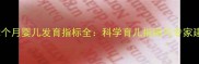 0-12个月婴儿发育指标全科学育儿指南与专家建议