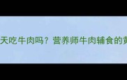 宝宝辅食可以天天吃牛肉吗营养师牛肉辅食的黄金搭配与禁忌