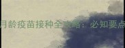 0-2个月宝宝第二月龄疫苗接种全攻略必知要点与家长必看指南