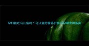 孕妇能吃乌江鱼吗乌江鱼的营养价值与孕期食用指南