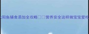 太阳鱼辅食添加全攻略营养安全这样做宝宝爱吃