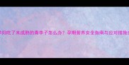 孕妇吃了未成熟的青李子怎么办孕期营养安全指南与应对措施全