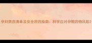 孕妇禁药清单及安全用药指南科学应对孕期药物风险