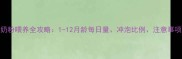 新生儿奶粉喂养全攻略1-12月龄每日量冲泡比例注意事项大公开